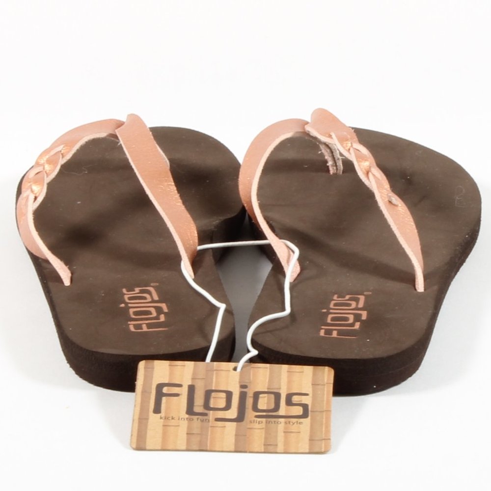 Flojos Women's Slip On Thong Sandals Slides NWT - Picture 4 of 7